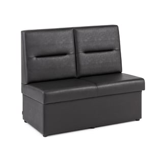 Sofa TUSCON, kunstskind, sort