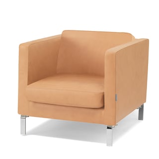 Fotelja: koža boja smeđa