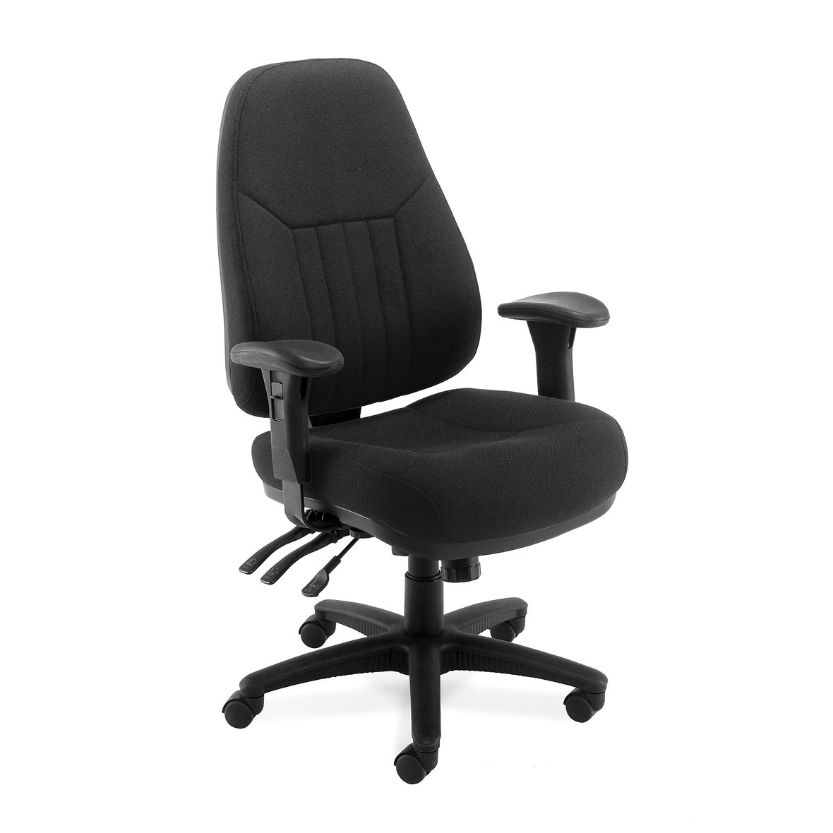 24 hour chair BASINGSTOKE, black fabric AJ Products
