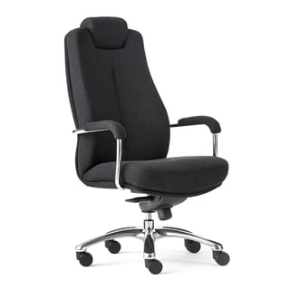 Office chair SHEFFIELD, grey fabric