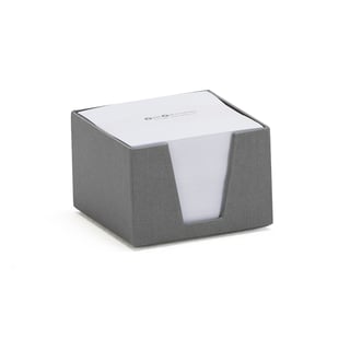 Kutija za blok papira, siva, 75x110x110 mm