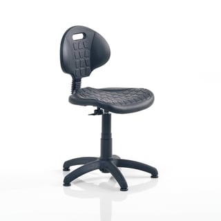 Dílenská pracovní židle KILDA, 420-540 mm, černá
