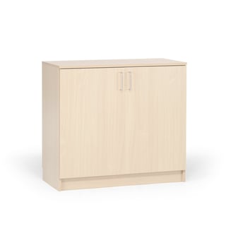 Low wooden storage cabinet THEO, 900x1000x320 mm, birch