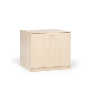 Low wooden storage cabinet THEO, 900x1000x600 mm, birch