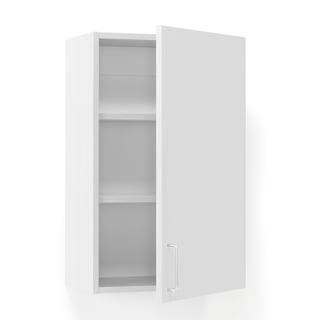 Wall-mounted cabinet THEO, right hinged, white