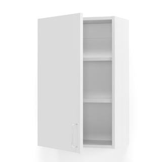 Wall-mounted cabinet THEO, left hinged, white