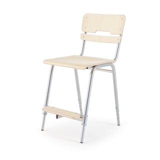 Student chair EGO, H 450-600 mm, birch