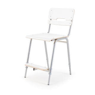 Skolēnu krēsls EGO, regulējams augstums 450-600 mm, balts