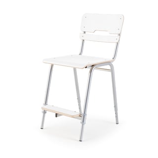 Krzesło Ego, biały, wysokość: 460 - 600 mm