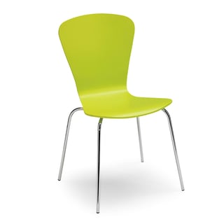 Krzesło do stołówki MILLA, sztaplowane, zielony