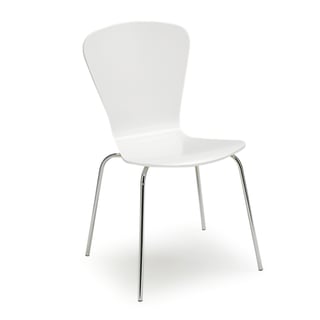 Stackable chair MILLA, figure, white