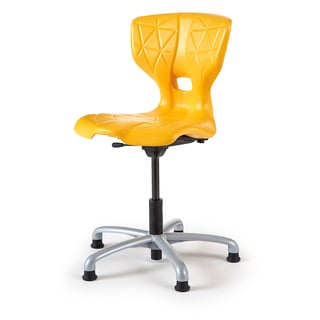 School chair ALDA IX, yellow