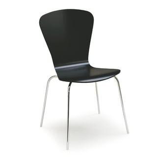 Stackable chair MILLA, figure, black