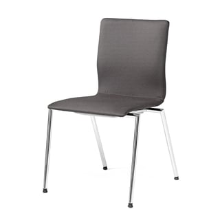 Konferencijska stolica: tamno siva: bez rukonaslona