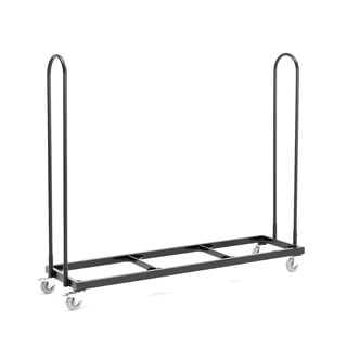 Chair trolley NELSON, for 3x10 chairs, black