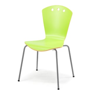 Krzesło do stołówki ORLANDO, zielony, szary