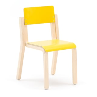 Krēsls Dante, A: 350 mm, bērzs, dzeltens lamināts