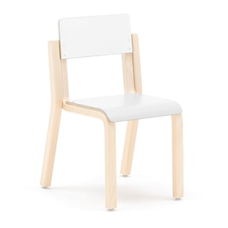 Children's chair DANTE, H 350 mm, birch, white laminate