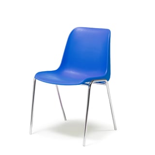 Plastic stacking chair SIERRA, blue
