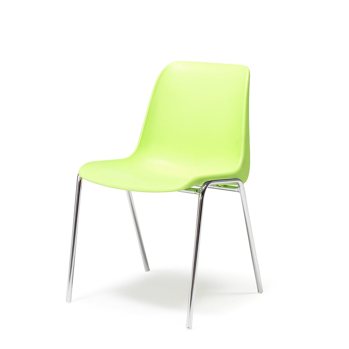 Plastic stacking chair SIERRA, lime green AJ Products