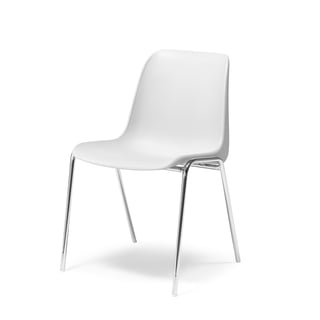 Plastic stacking chair SIERRA, white