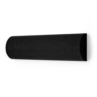 Ljudabsorbent POLY, halvcylinder, Ø280x1000 mm, svart