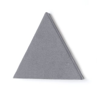 Ljudabsorbent POLY, triangel, 600x6000x600x56 mm, ljusgrå