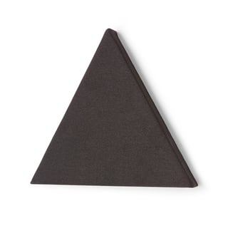 Lydabsorbent POLY, triangel, 600x600x600x56 mm, mørkegrå