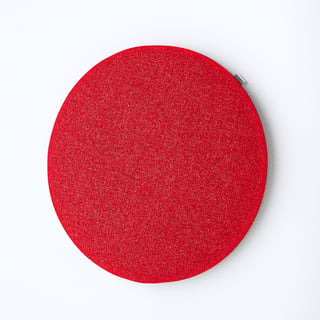 Helisummutav seinapaneel POLY, Ø 550 x 140 mm, punane