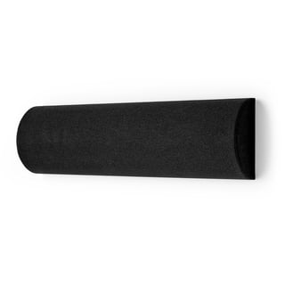 Ljudabsorbent POLY, halvcylinder, Ø280x500 mm, svart