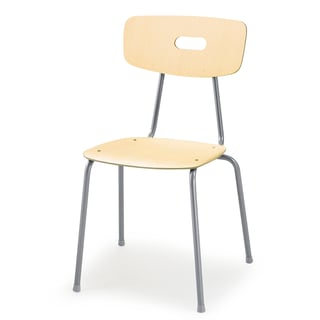 Canteen chair AVE, H 440 mm, birch