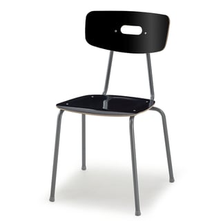 Canteen chair AVE, H 440 mm, black