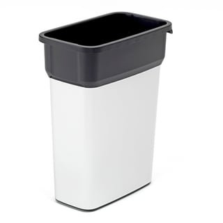 Abfallbehälter EASTON, 55 l, metallic schwarz