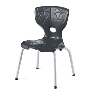 Children's chair ALDA I, H 350 mm, anthracite grey