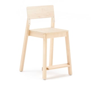 Vysoká detská stolička LOVE, V 500 mm, breza, laminát - breza
