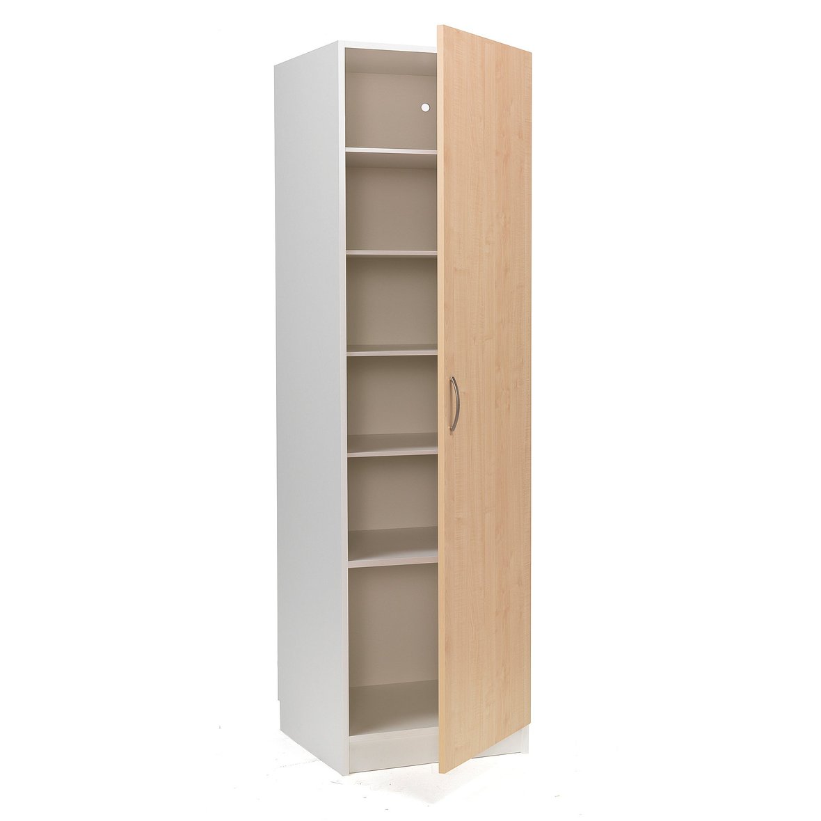 Clothes storage R/H, 600x600x2100 mm, white, birch AJ Products