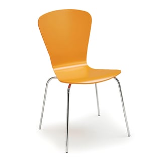 Stackable chair MILLA, figure, orange