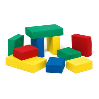 Foam building blocks ADINE, 10 piece set, combination 1