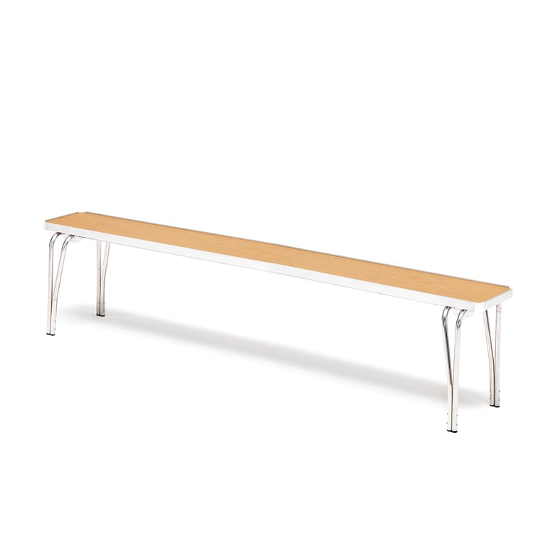 Economy stacking bench, 1830x254x432 mm, oak | AJ Products