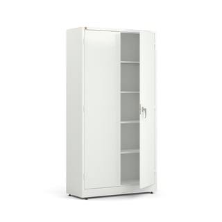 Storage cabinet STYLE, 1900x1000x400 mm, white, white