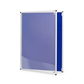 Tamperproof noticeboard, 600x900 mm, dark blue