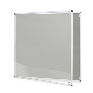 Tamperproof noticeboard, 900x900 mm, grey
