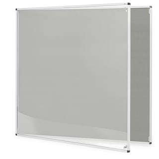 Tamperproof noticeboard, 1200x1200 mm, grey