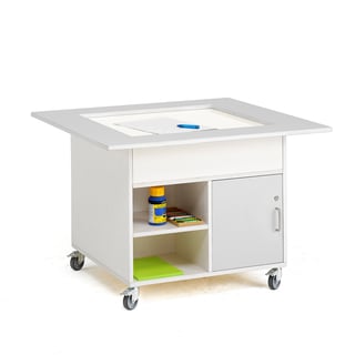 Mobile light table SEARCHER, 1100x1100x730 mm, white