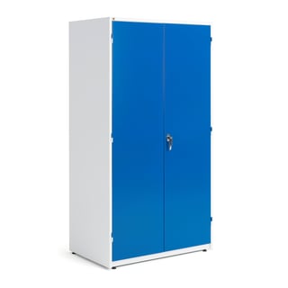Storage cabinet SUPPLY, 1900x1020x635 mm, white, blue