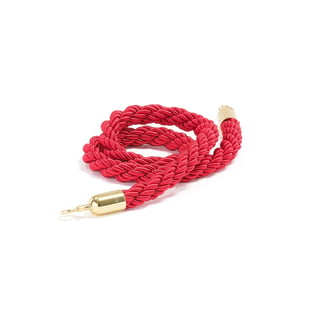 Barrier system, rope, 1500 mm, red, brass