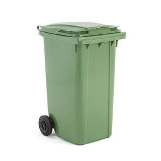 Avfallsbehållare HENRY, 240 liter, grön