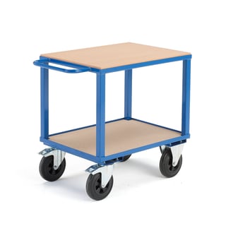 Workshop trolley SEDAN, brakes, 600 kg load, 800x600x830 mm