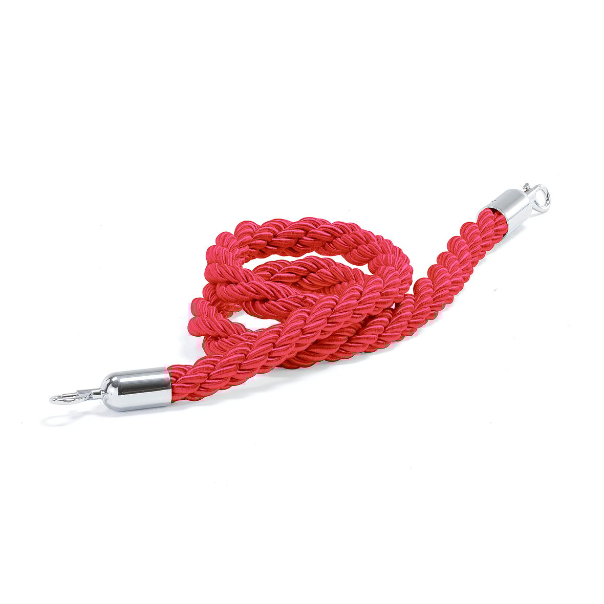 Barrier system, rope, 1500 mm, red, stainless steel AJ Products