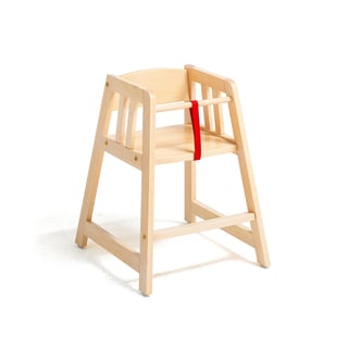 Dětská židle BJÖRNE, se středovým popruhem, výška 370 mm, bříza